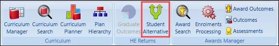 Student Alternative button